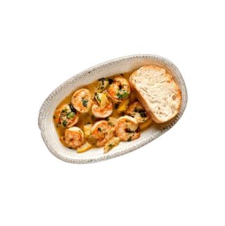 Скариди с масло и вино