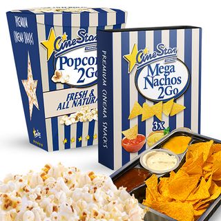 Slane kokice 2GO + Mega nachos 2GO