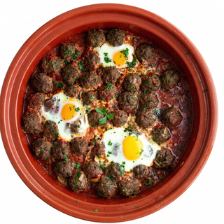 Tajín de albóndigas con tomate al estilo marroquí