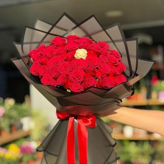 Bouquet amour  roses 