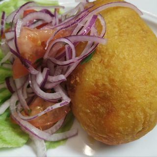 Papa rellena de carne