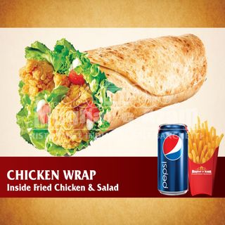Menu' chicken wrap