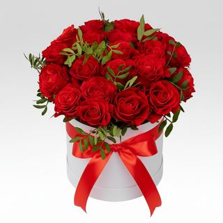 Квіти в коробці “Палаючі серця”