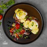 Oua Benedict cu bacon