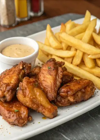 Chicken Wings & Fries