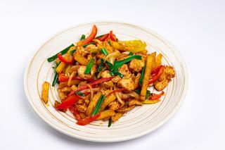 Фри с курицей (400г)