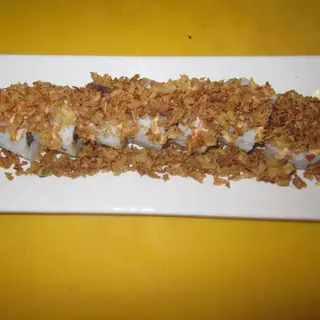 73-Uramaki Aguacate, Wakame, Pepino Y Cebolla Frita (8 Pzs.)