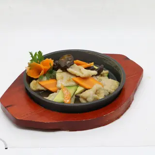 373 Maiale con verdure alla piastra