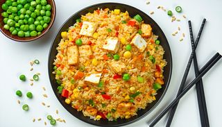 Ryż smażony z krewetkami