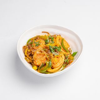 Соба с морепродуктами