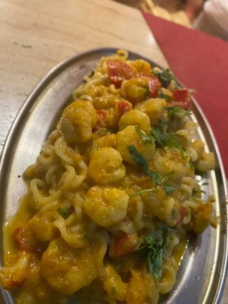 Noodles di gamberi