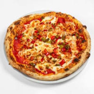 Pizza de pollo y pimientos (40 cm.)