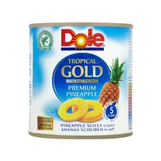 Rondele de ananas gold in suc propriu Dole 3kg