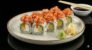 Uramaki spicy salmon
