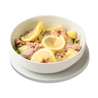 Salata taraneasca cu peste si foccacia