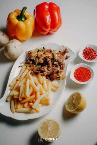 Фри с мясом