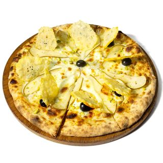 Pizza 5 Quesos Con 3 Texturas (Vegetariana)