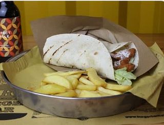 Crunchy chicken wrap