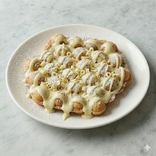 Bubble waffle cioccolato bianco