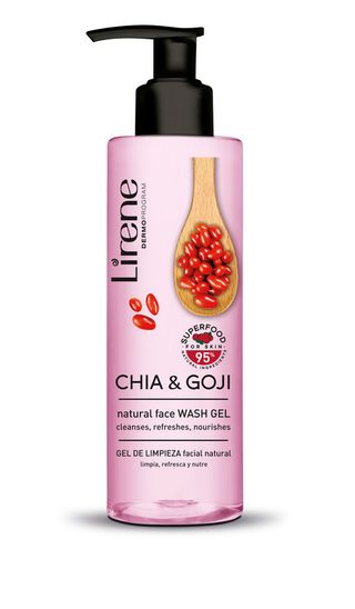 Gelul de curatare faciala LIRENE cu extract din chia si goji, 190ml