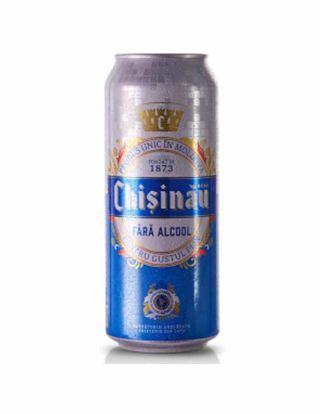 Пиво Chisinau Blonda без алкоголя в банке/ Bere chisinau blonda fara alcool can