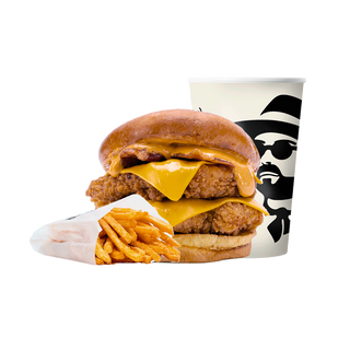 Menu Crispy Bacon Burger Pollo fritto