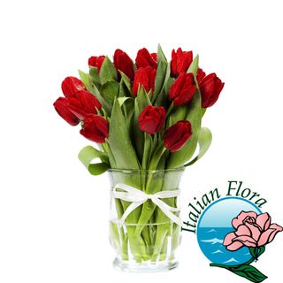 Bouquet di tulipani rossi