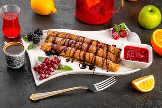 Блинчики с шоколадом