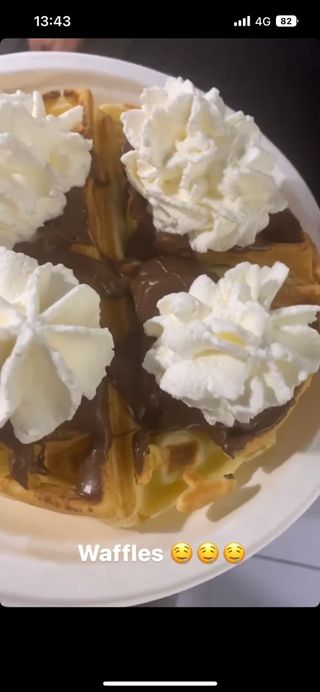 Waffle al pistacchio