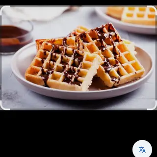 Gofre de chocolate  negro 