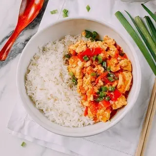 Noodles / Rice Add Fried Tomatoes And Eggs