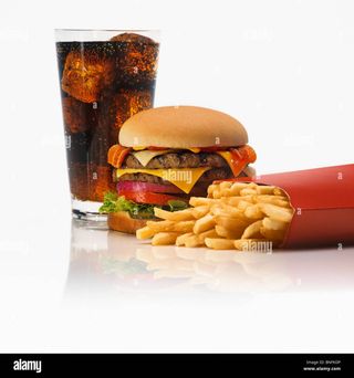 Menú hamburguesa filetes de pescado 