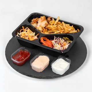 Shaorma la farfurie pui + porc (mix)