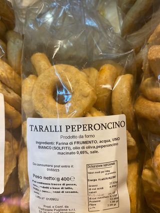 Taralli peperoncino 400 g