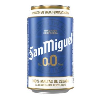 Cerveza San Miguel 0,0 Sin Alcohol Lager Lata 33 Cl.