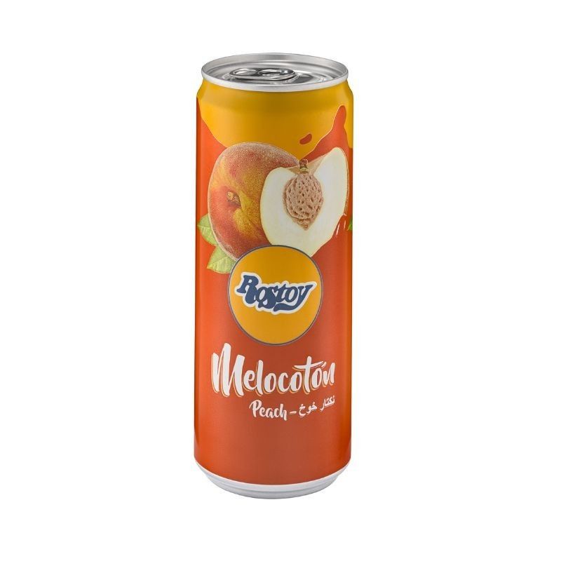 Rostoy zumo melocotón lata 330ML