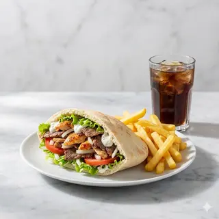 Menú Kebab simple.