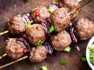 Шиш кюфтета с гарнитура