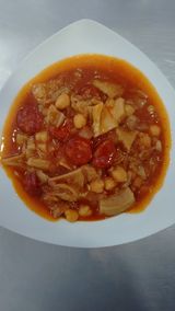 Callos de ternera y cerdo recipiente de 500cl 