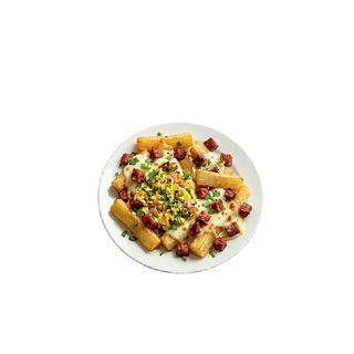 Palitos De Yuca Frita Con Queso Y Chorizo