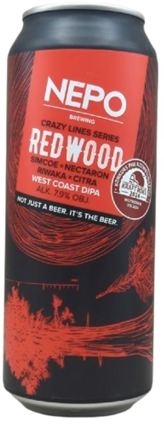 Crazy Lines Series: Red Wood Nepo Lata 50 cl.