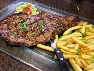 Viande Entre côte Grillé