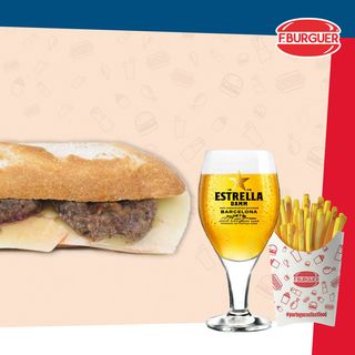 Fmenu Prego em Pão Baguete