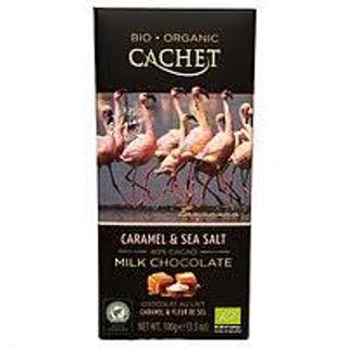 Шоколад Cachet Молочный 40% С Морской Солью И Карамелью (100г)