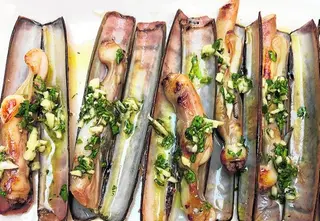 Navajas a la plancha 
