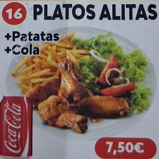 Menu Plato Alitas
