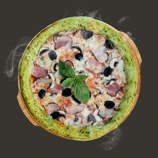 Піца - З дор блю, беконом та маслинами