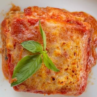 lasaña con bechamel y carne picada