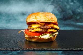 Smash orginal double & pomfrit