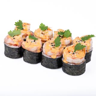 Футомакі рол зі смаженою креветкою том ям